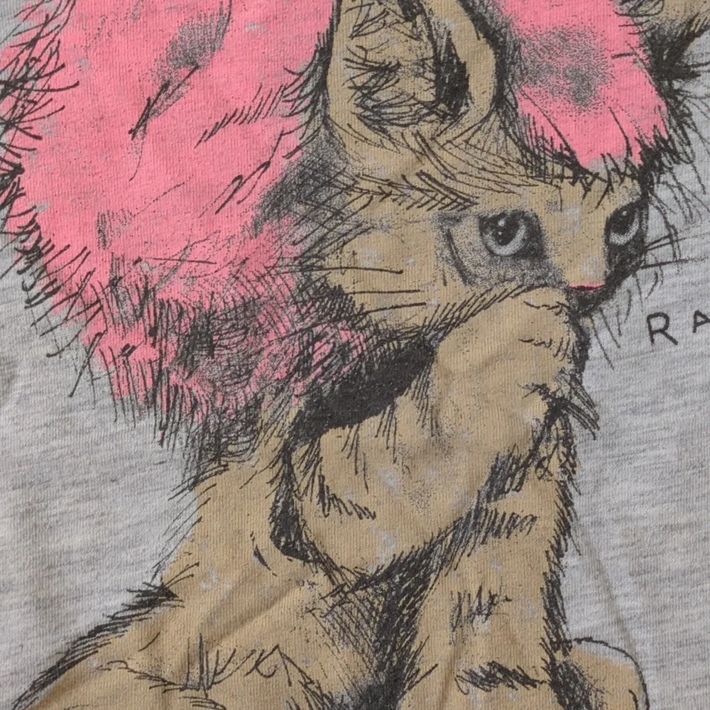 Old Navy | Grey Graphic Print T-shirt Kitty Lion | S
